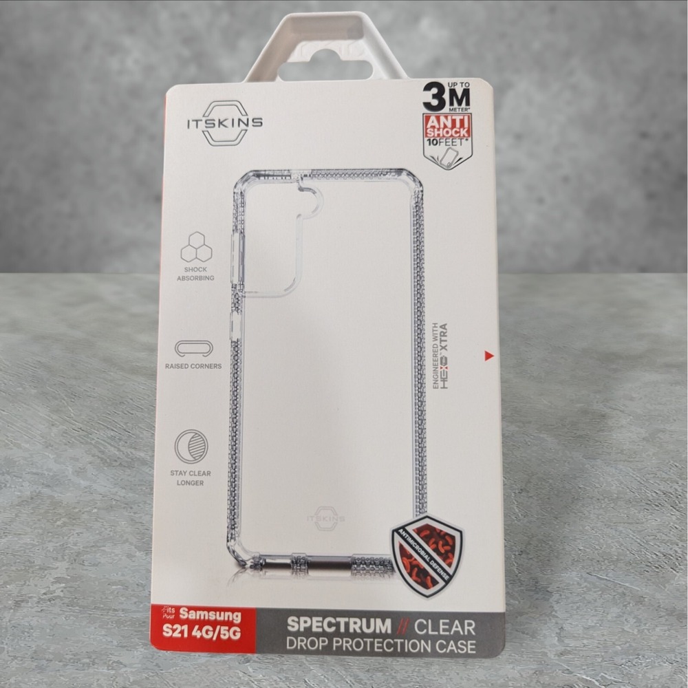 T2 Itskins Spectrum Clear Case for Samsung Galaxy S21 4G / 5G See Description